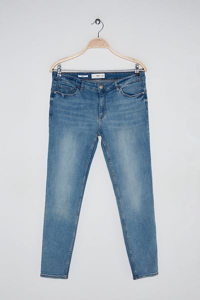 MANGO Woman Pantaloni albaștri de damă 53010570