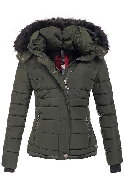 Navahoo Chloe warme Damen Winterjacke Parka Mantel Stepp Kurzjacke gefüttert NEU B301