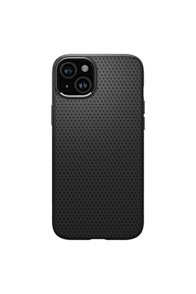 Spigen iPhone 15 Plus Kılıf Liquid Air Matte Black - ACS06650