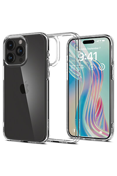 Spigen iPhone 15 Pro Kılıf Ultra Hybrid Crystal Clear - ACS06707