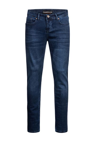 Alessandro Salvarini A. Salvarini Designer Herren Jeans Hose Basic Stretch Jeanshose Regular Slim NEU