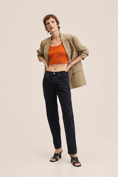 MANGO Black Denim Women's Jeans 27014765