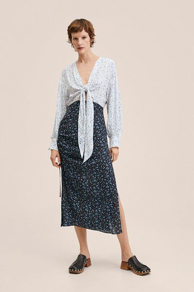 MANGO Woman Чорна жіноча сукня 27055772