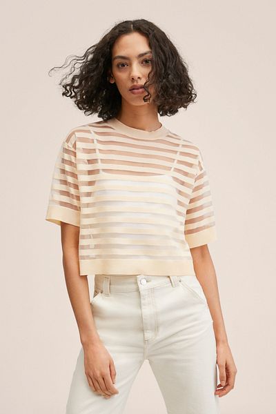 MANGO 27027113 Damen/Mädchen Ecru