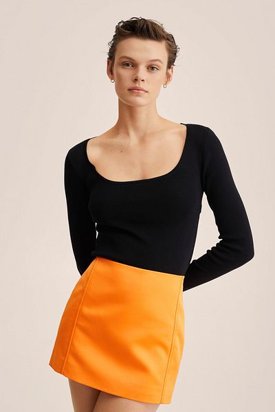 MANGO 27014041 Damen/Mädchen Schwarz