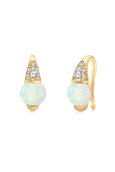 ELLI Ohrringe Opal Kristalle 925 Sterling Silber