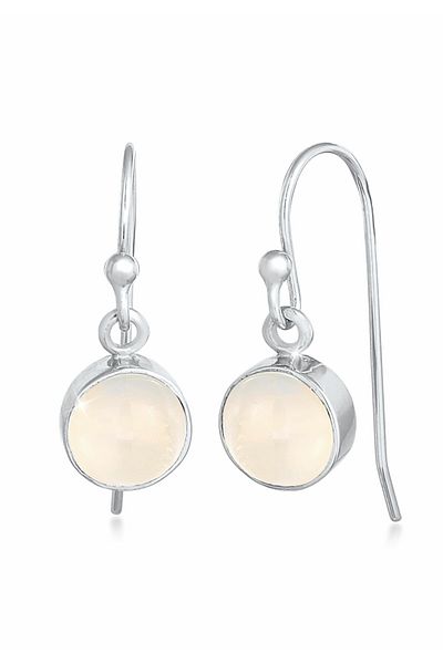 ELLI Ohrringe Mondstein Moon Astro Basic Elegant 925 Silber