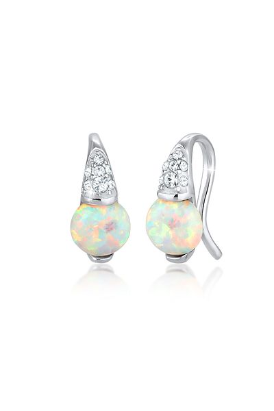ELLI Ohrringe Opal Kristalle 925 Sterling Silber