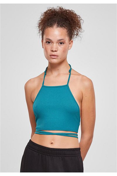 Urban Classics Damen Rib Trapeze Crop Top für Damen