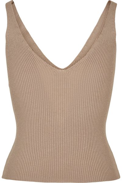 Urban Classics Damen Ladies' Rib Knit Top