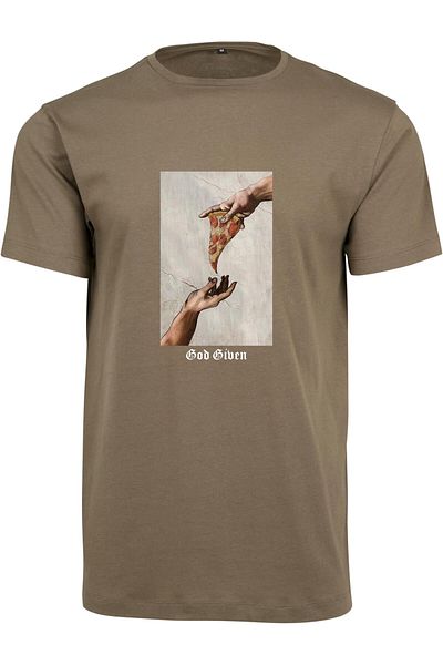 Mister Tee Herren God Given Pizza Tee