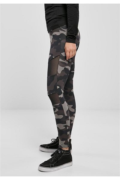 Urban Classics Damen Ladies Camo Tech Mesh Leggings