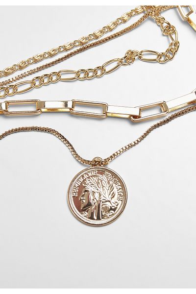 Urban Classics Accessories Coin Layering Necklace