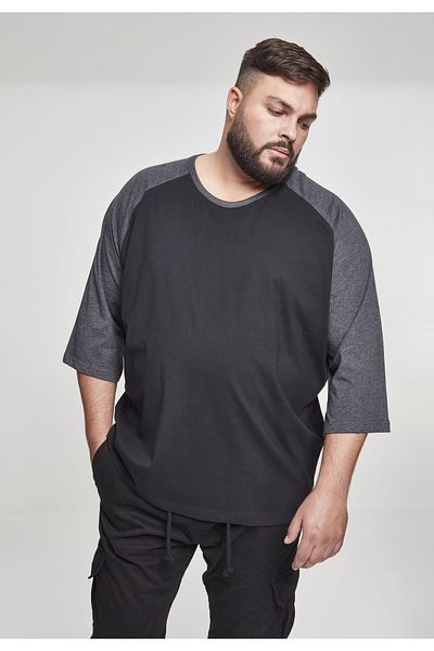 Urban Classics Herren Contrast 3/4 Sleeve Raglan Tee
