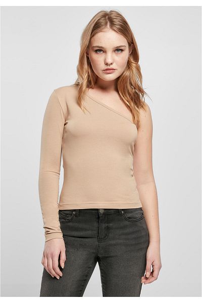 Urban Classics Damen Ladies Asymmetric Longsleeve