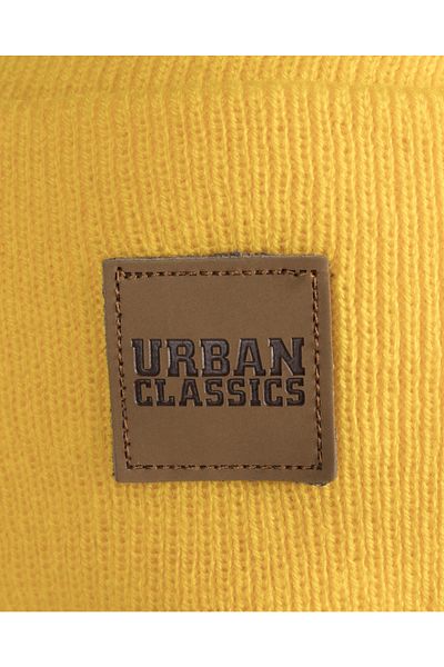 Urban Classics Unisex Sentetik Deri Yama Uzun Bere