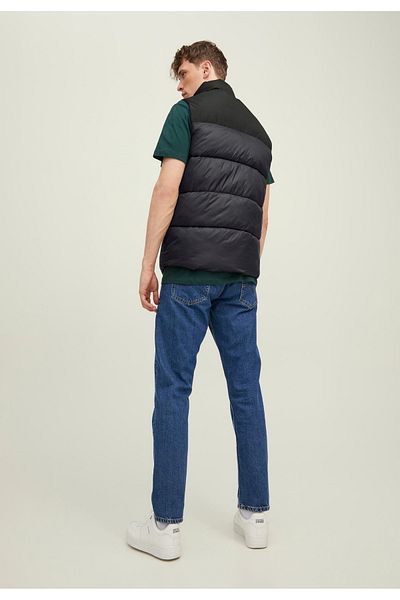 Jack & Jones Hohem Kragen und Seitlichen Eingrifftaschen mit Herrenweste BODYWARMER in Weste Gefütterte