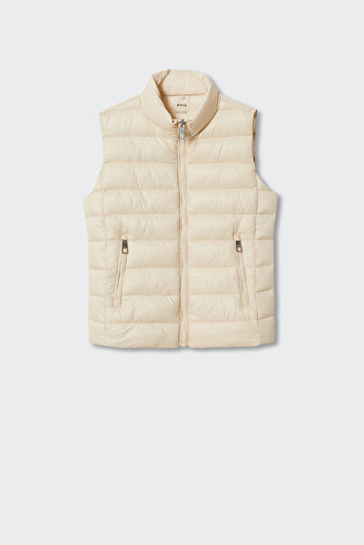 MANGO 37034378 Coats and Parkas Ecru