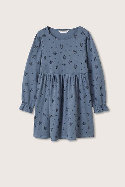 MANGO Kids 27052504 Šaty a kombinézy Modré