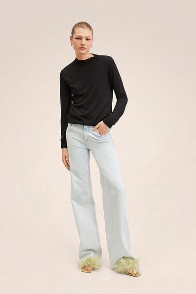 MANGO 27085923 Sweaters and Cardigans Black