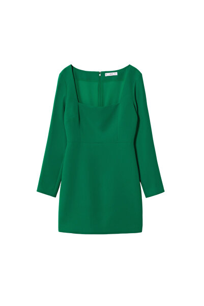 MANGO Woman Yeşil Kadın Elbise 37013843