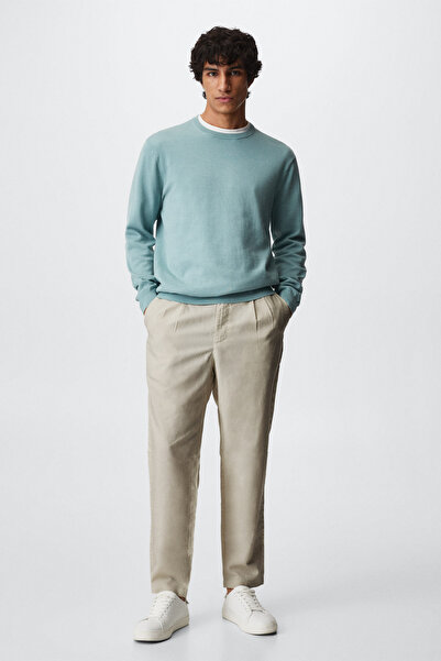 MANGO Man Beige Men's Trousers 37050589