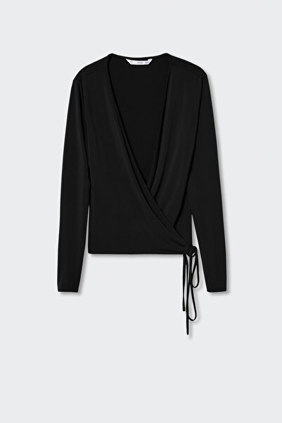 MANGO Μαύρο Γυναικείο T-Shirt 37005824