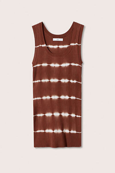 MANGO Woman Καφέ Γυναικεία Μπλούζα 27045766