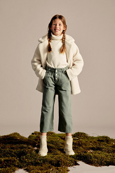 MANGO Kids Yeşil Kız Çocuk Jeans