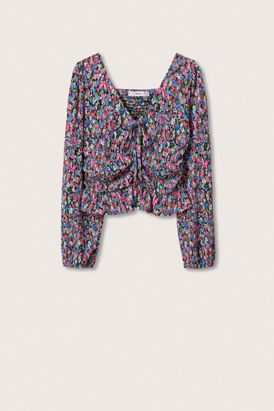 MANGO Woman 27005786 Pólók Pink