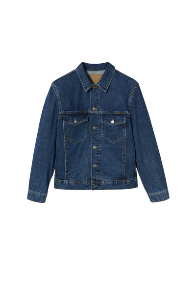 MANGO Man 37012502 Μπουφάν και Μπλέιζερ Σκούρο Μπλε