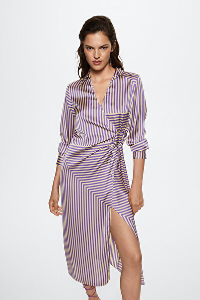 MANGO Woman Mor Kadın Elbise 37032885