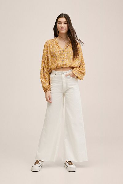 MANGO Kids Senffarbene Bluse