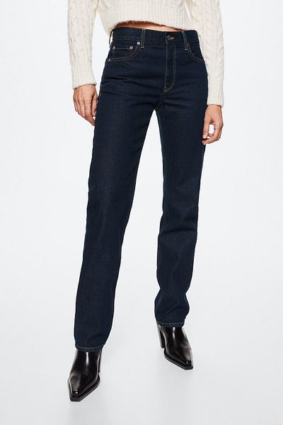MANGO Woman 37025147 Jeans Open Blue