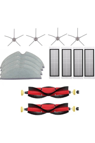 srfn ticaret Σετ αναπλήρωσης ηλεκτρικής σκούπας Roborock 1 - 1s S55 - 14 τεμάχια