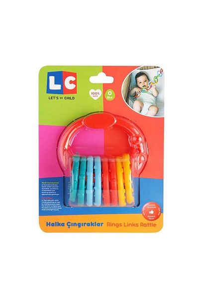 lets be child مجموعة من 2 خشخشة كرة كاتربيلر وخشخيشات حلقية