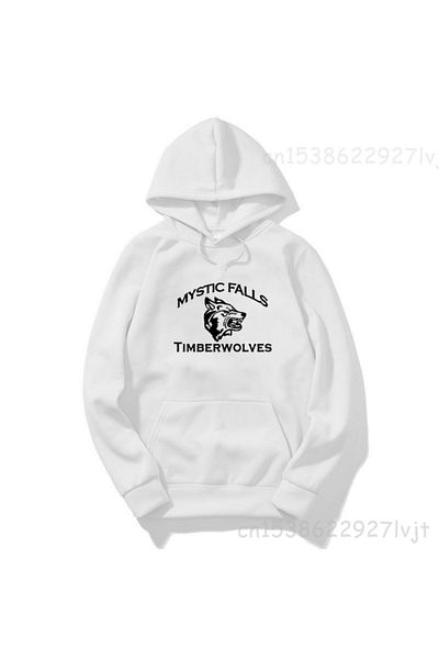 Benisengiydir White Mystic Wolfs Printed Oversize Unisex Sweatshirt