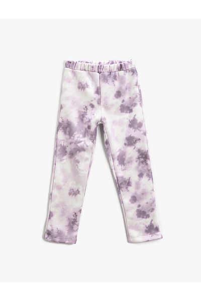Koton Batik Patterned Sweatpants with Elastic Waist