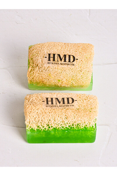 HMD BİTKİSEL KOZMETİK صابون الصبار بألياف اليقطين الطبيعية 2 قطعة