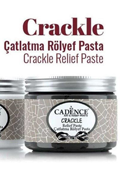 Cadence Boya Cadence Çatlatma Rölyef 150ml-siyah