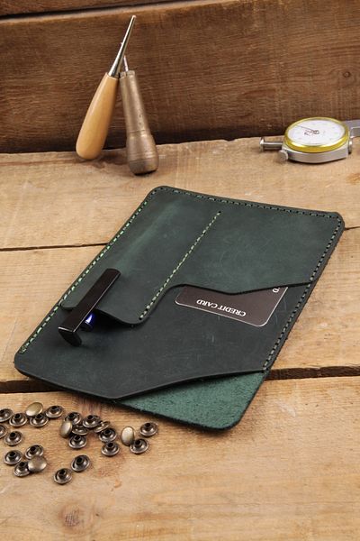 New Coast Leather 1900's Ръчно изработен калъф за тефтер от естествена кожа