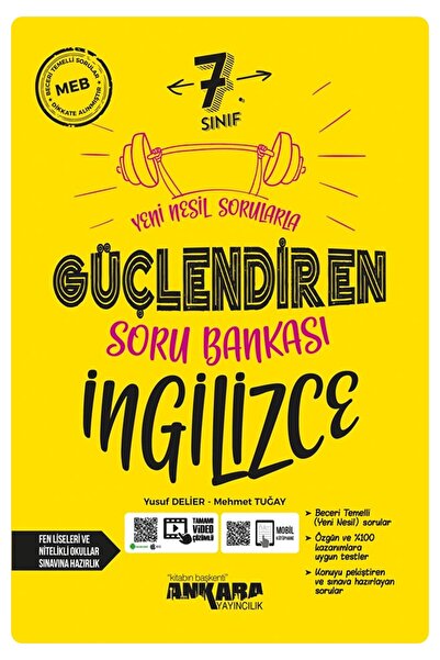 kitabın başkenti ankara yayıncılık 7.Sınıf İngilizce Yeni Nesil Sorularla Güç...