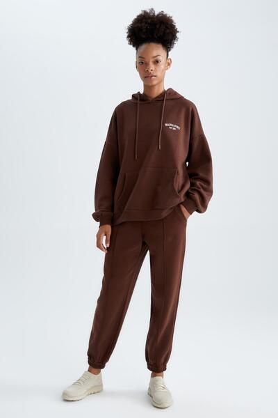 DeFacto Fit Jogger Sweatpants with Soft Fuzzy Inside