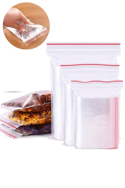 Eliz Party 11x14 100 Pieces Ziplock Transparent Nylon Bags