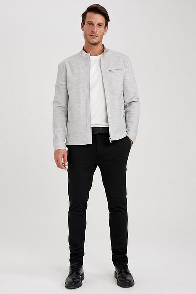 DeFacto Stand Collar Slim Fit sezónní bunda – podšitá a s kapsami W2040Az23Au