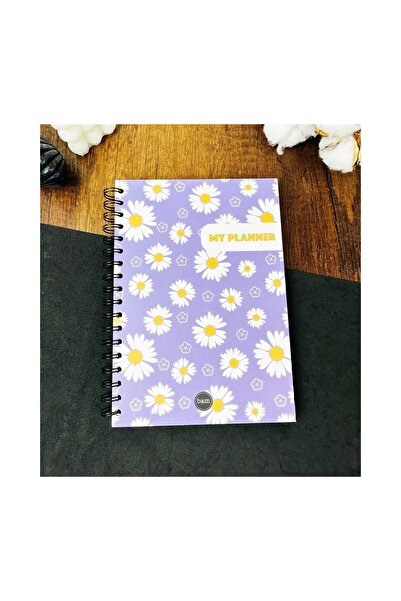 Bam Моят планер с дизайн на лилава маргаритка - 55-седмичен планер
