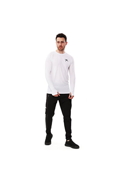 raru Λευκό μακρυμάνικο αθλητικό μπλουζάκι Importo Technical Performance