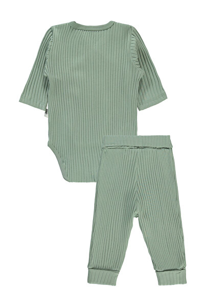 Civil Baby 3 részes babakészlet 3-9 hónapos puha zöld