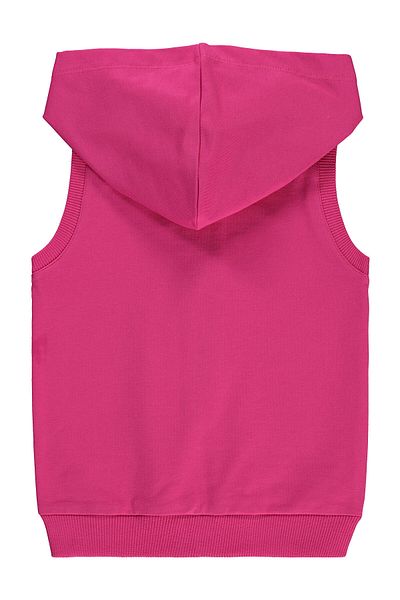 Civil Girls Girl's Hooded Vest 2-5 Years Dark Fuchsia