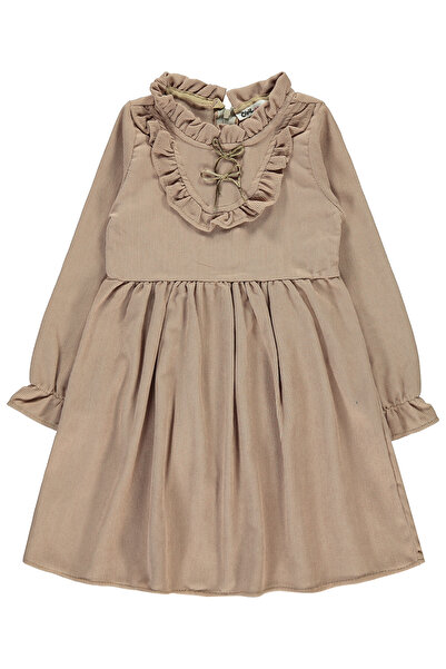 Civil Girls Kız Çocuk Elbise 10-13 Yaş Bej